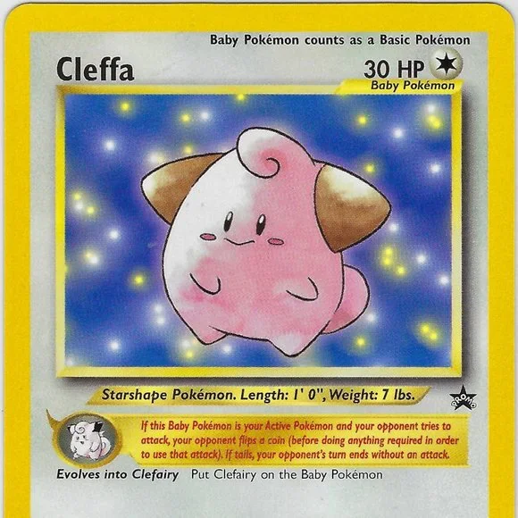 Mint Cleffa Promo #31 Black Star Promo Pokemon League 2000 - Picture 2 of 3